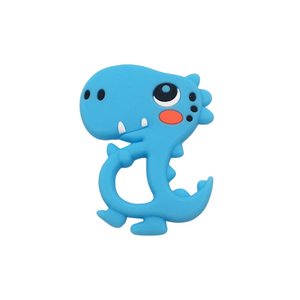 Silicone Dino Teether - Blue