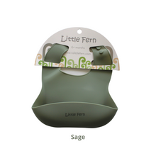 Load image into Gallery viewer, NEW Style Silicone Baby Bibs - Sage
